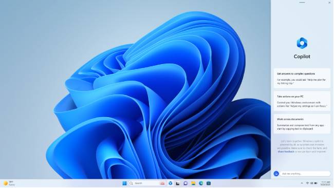 Zu sehen ist ein Screenshot von Windows 11 Copilot. Bild: Screenshot Microsoft